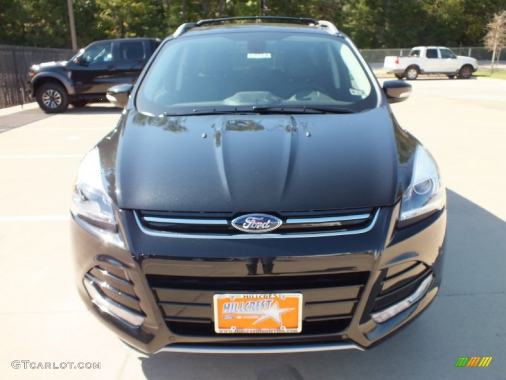 2013 Escape Titanium 2.0L EcoBoost - Tuxedo Black Metallic / Charcoal Black photo #8