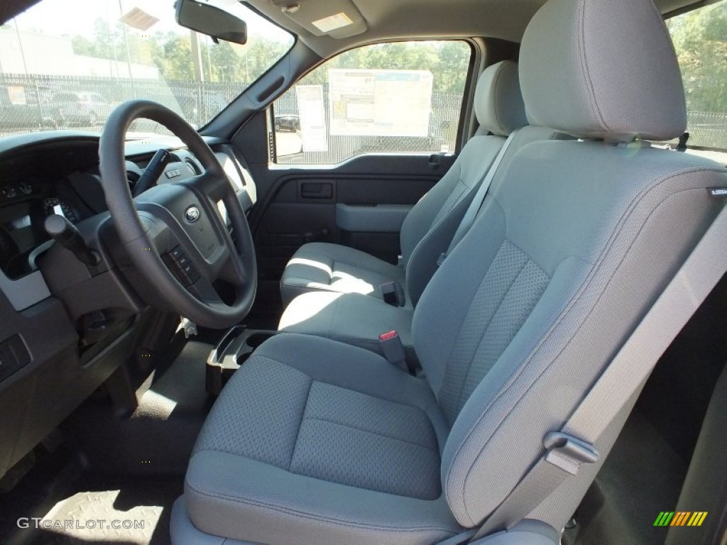 Steel Gray Interior 2013 Ford F150 XL Regular Cab Photo #72920716