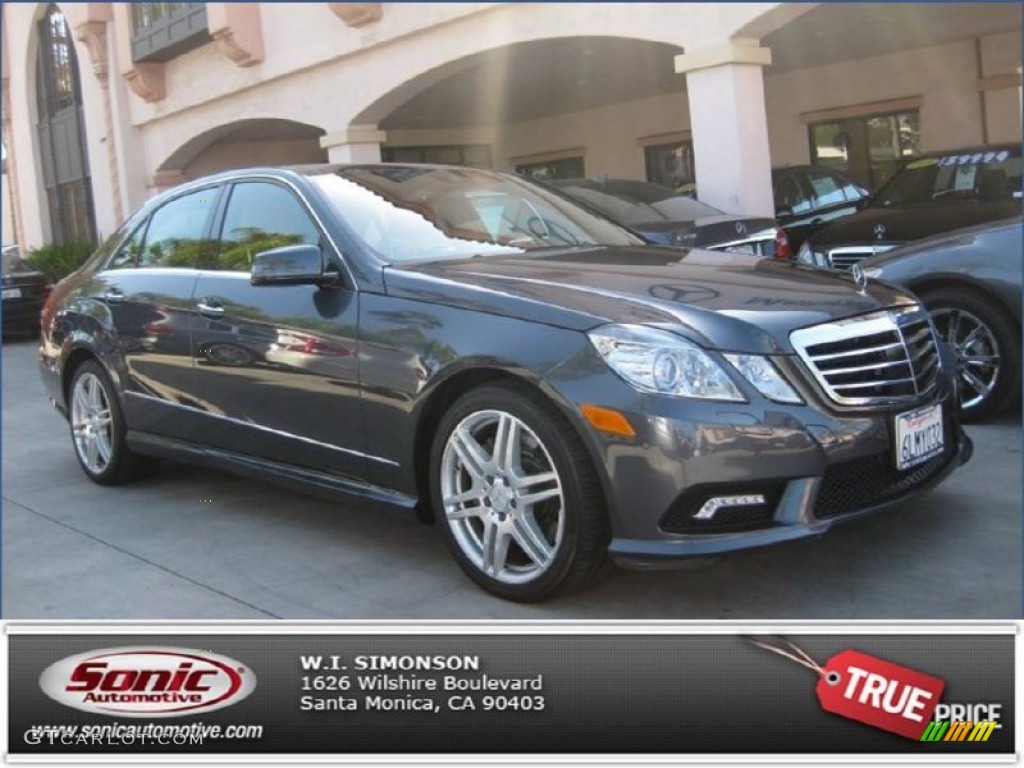 2010 E 550 Sedan - Steel Grey Metallic / Natural Beige photo #1