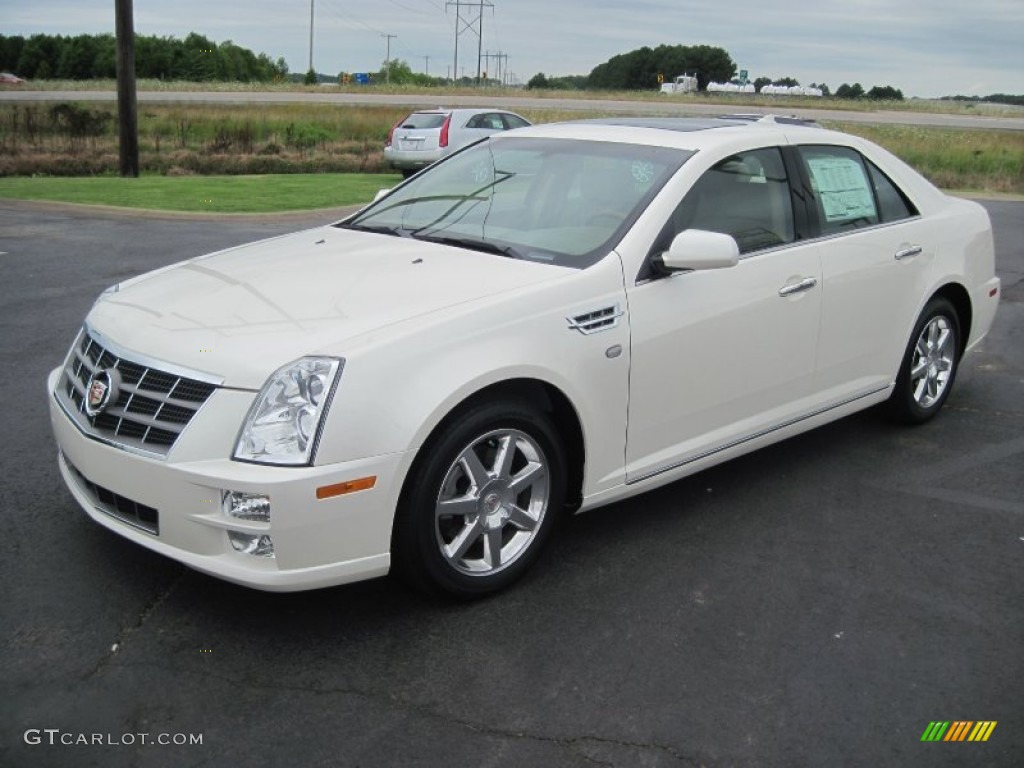White Diamond Tricoat 2010 Cadillac STS V6 Exterior Photo #72921328