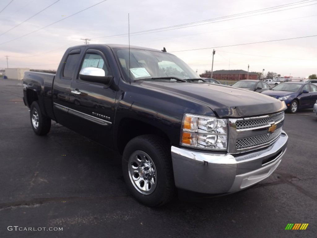 2013 Silverado 1500 LT Extended Cab - Blue Ray Metallic / Light Titanium/Dark Titanium photo #3