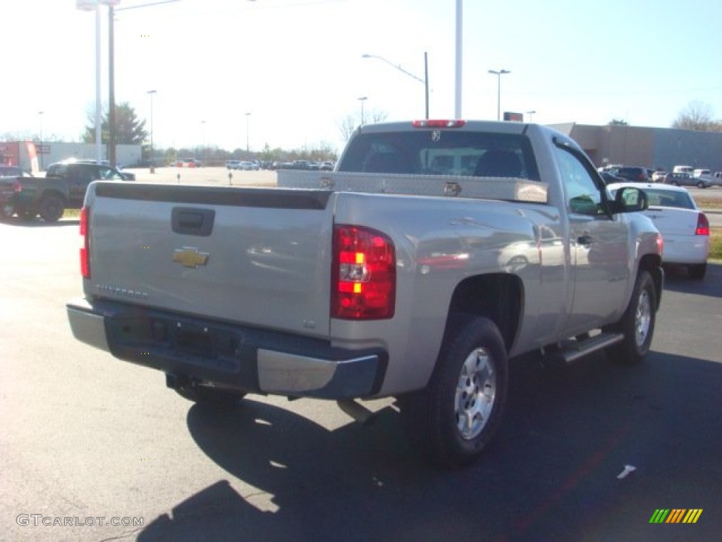 2009 Silverado 1500 LS Regular Cab - Silver Birch Metallic / Dark Titanium photo #4
