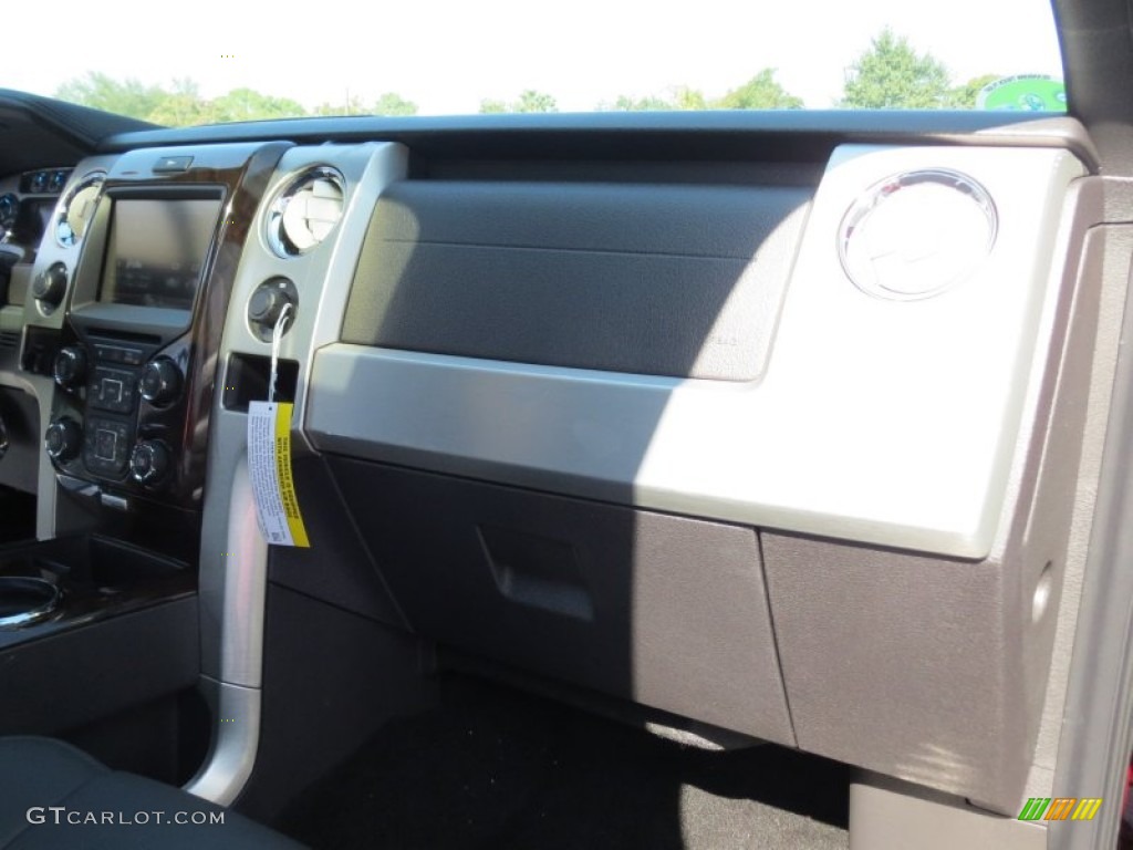 2013 F150 Platinum SuperCrew - Ruby Red Metallic / Black photo #18