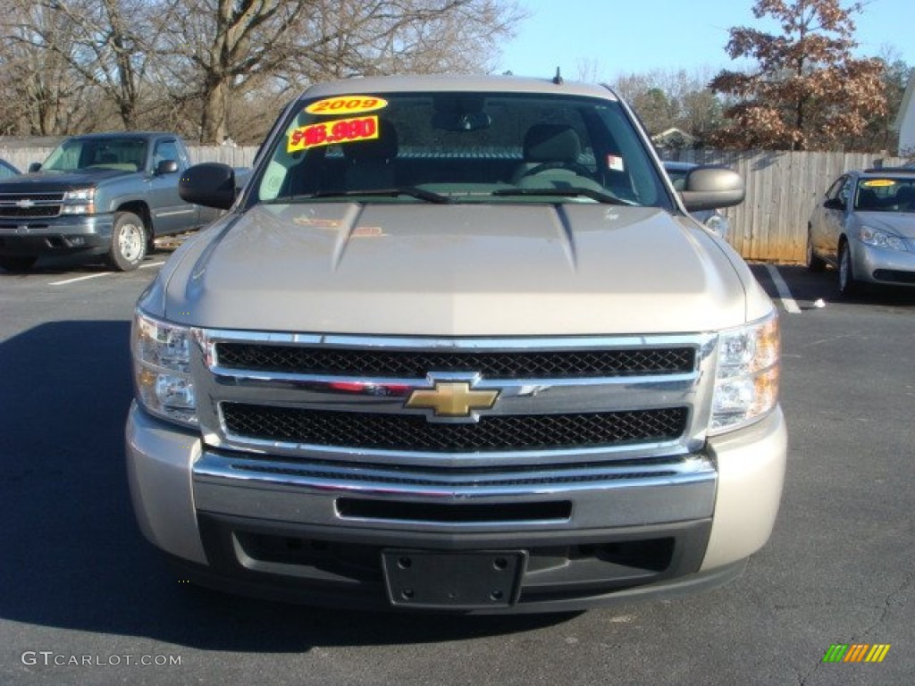 2009 Silverado 1500 LS Regular Cab - Silver Birch Metallic / Dark Titanium photo #6