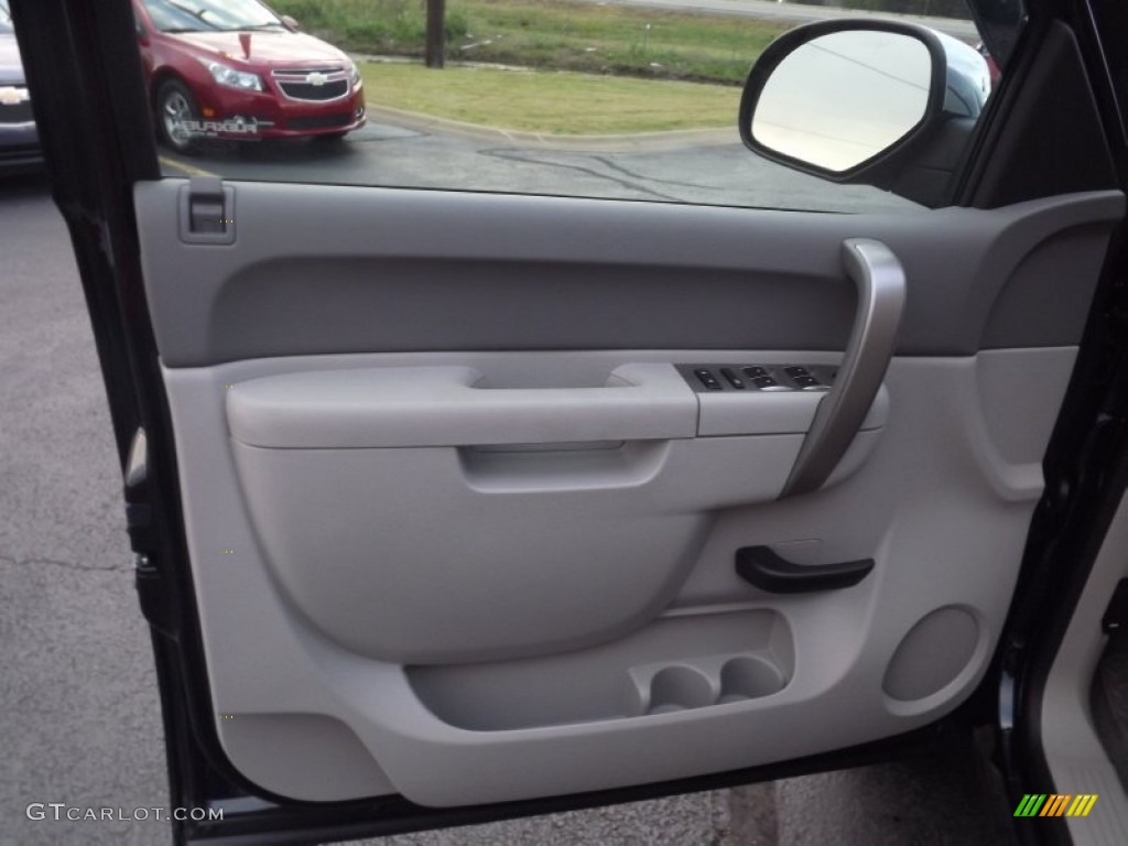 2013 Chevrolet Silverado 1500 LT Extended Cab Light Titanium/Dark Titanium Door Panel Photo #72921721