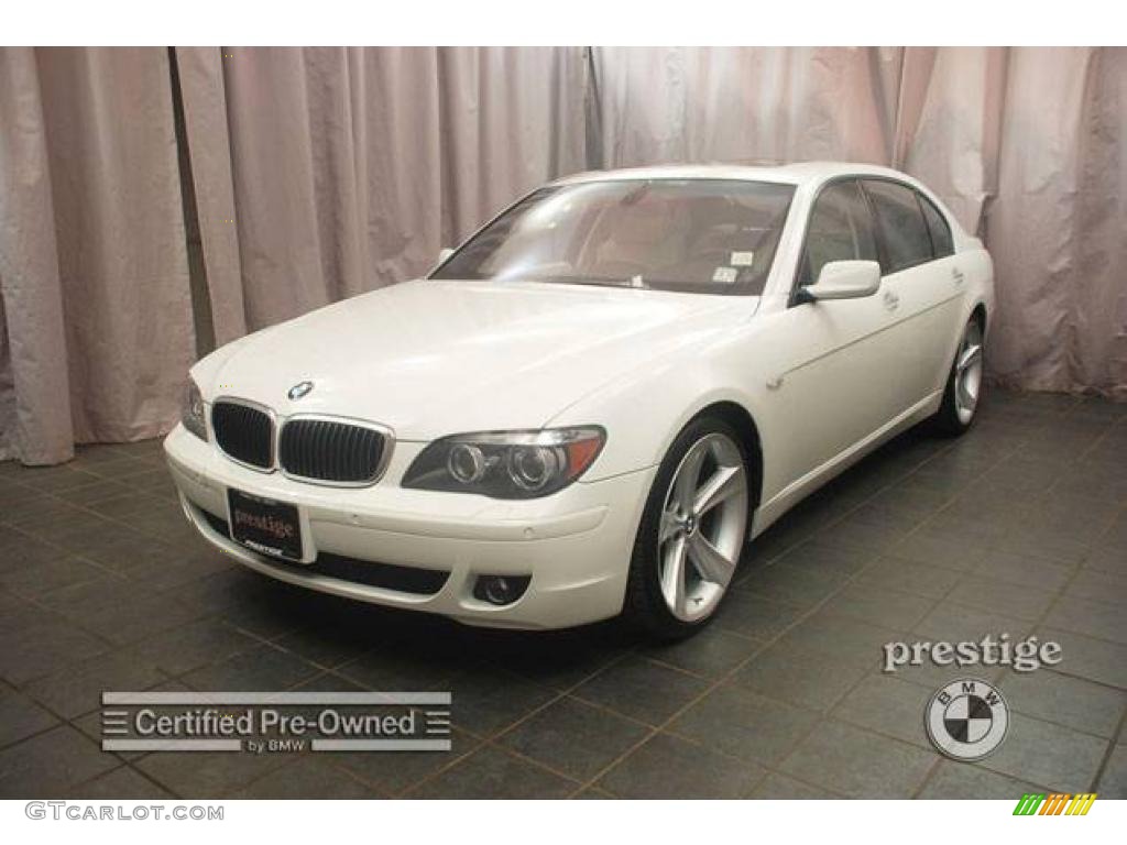 2007 7 Series 750Li Sedan - Alpine White / Cream Beige photo #1