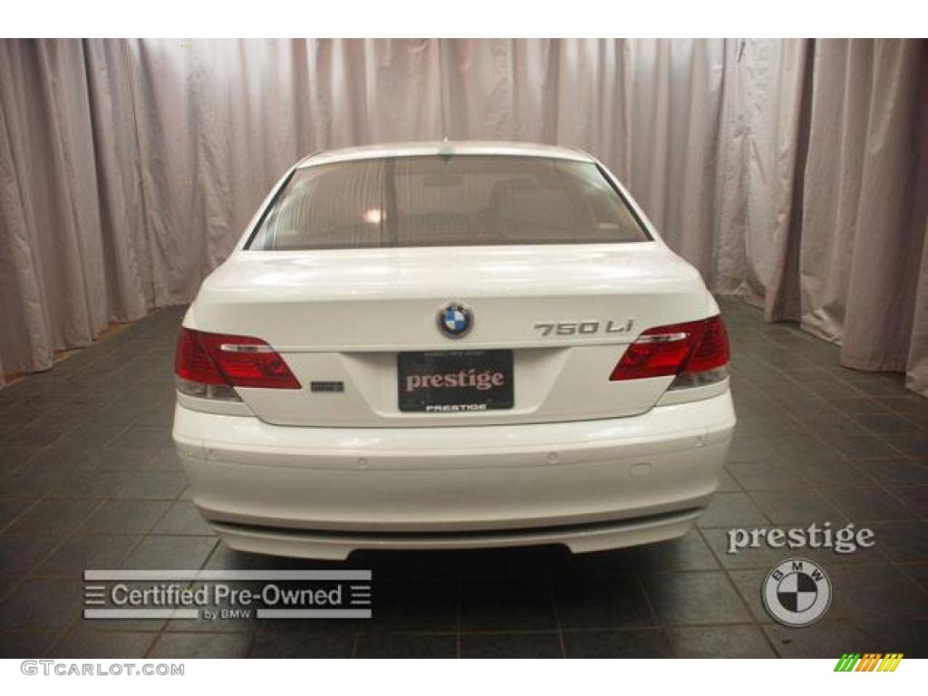 2007 7 Series 750Li Sedan - Alpine White / Cream Beige photo #2