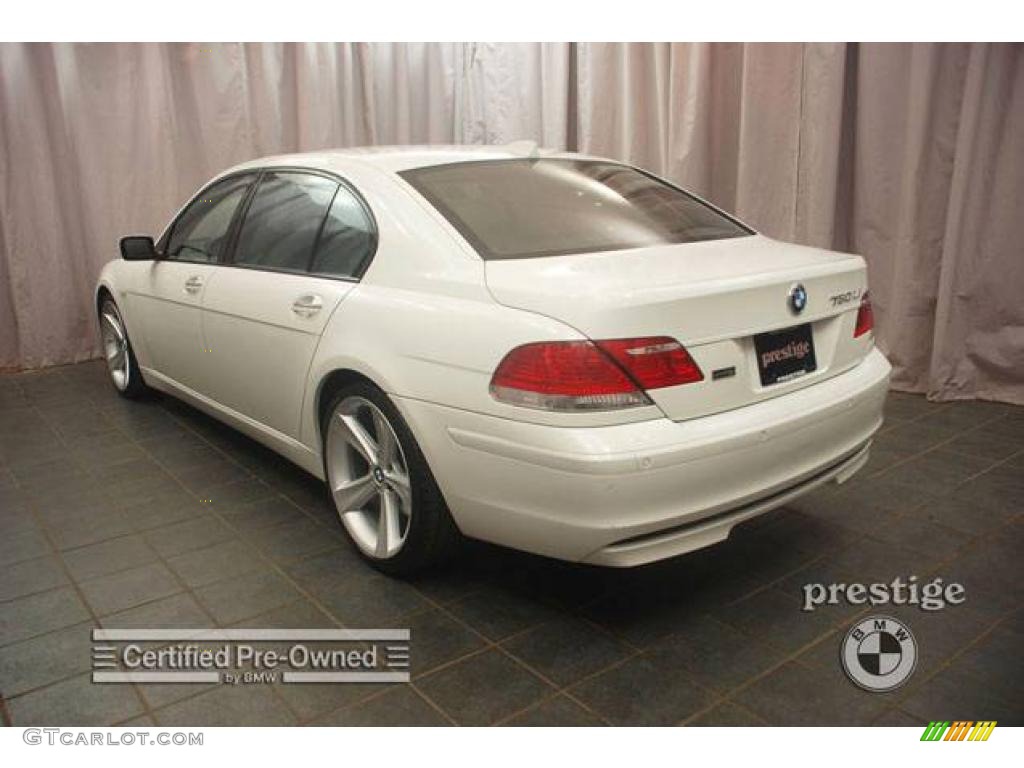 2007 7 Series 750Li Sedan - Alpine White / Cream Beige photo #3