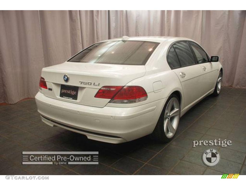 2007 7 Series 750Li Sedan - Alpine White / Cream Beige photo #5