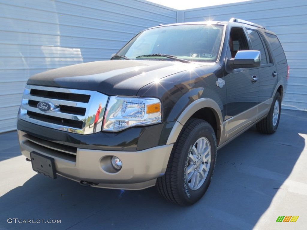 2013 Expedition King Ranch 4x4 - Tuxedo Black / King Ranch Charcoal Black/Chaparral Leather photo #6