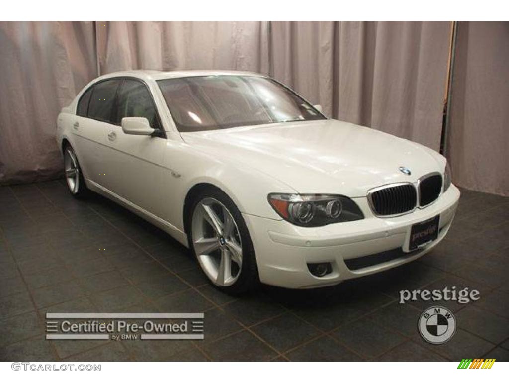 2007 7 Series 750Li Sedan - Alpine White / Cream Beige photo #7
