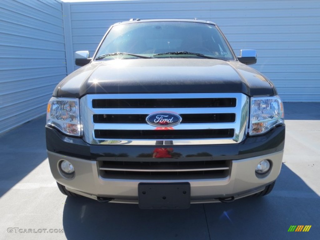 2013 Expedition King Ranch 4x4 - Tuxedo Black / King Ranch Charcoal Black/Chaparral Leather photo #7