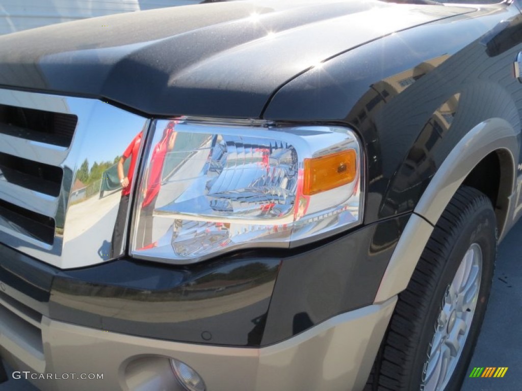 2013 Expedition King Ranch 4x4 - Tuxedo Black / King Ranch Charcoal Black/Chaparral Leather photo #8