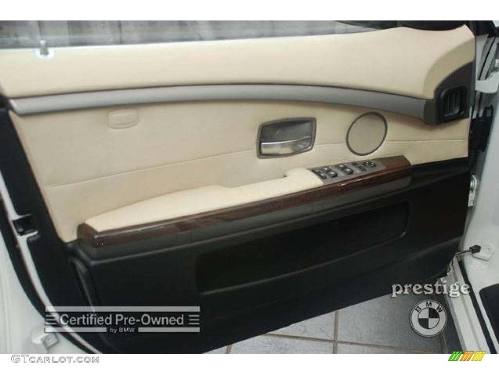 2007 7 Series 750Li Sedan - Alpine White / Cream Beige photo #9