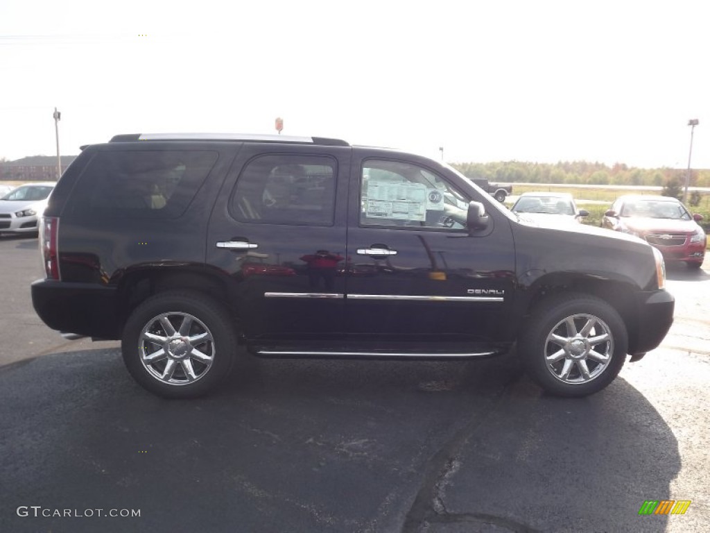 2013 Yukon Denali AWD - Onyx Black / Cocoa/Light Cashmere photo #4