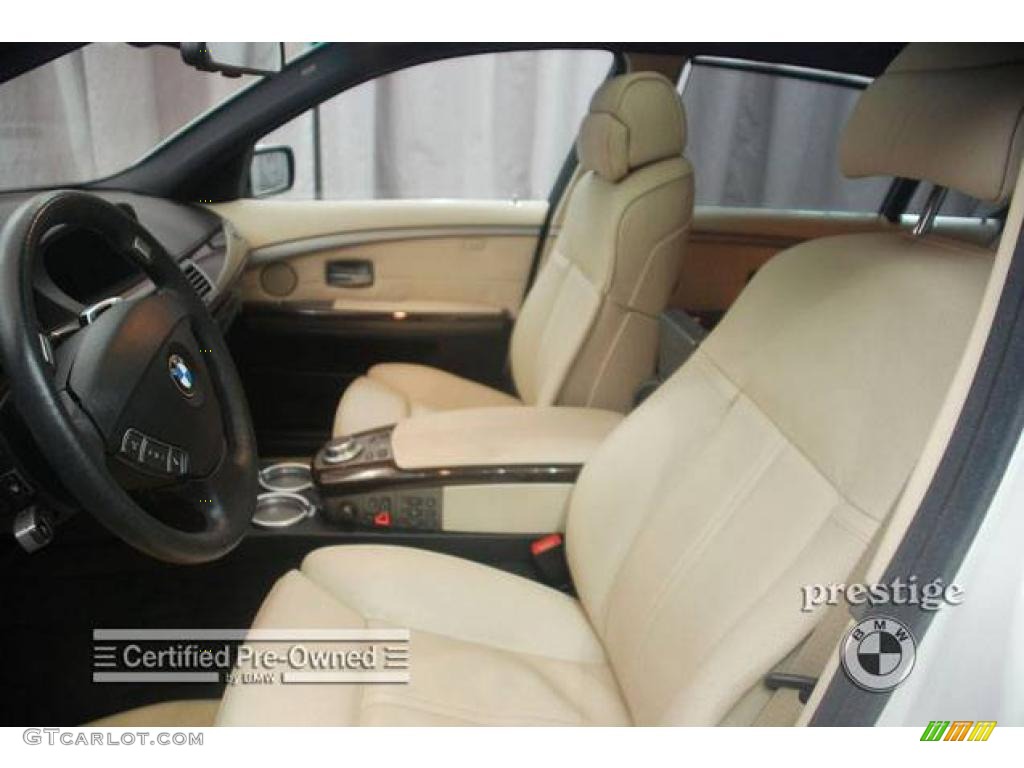 2007 7 Series 750Li Sedan - Alpine White / Cream Beige photo #11