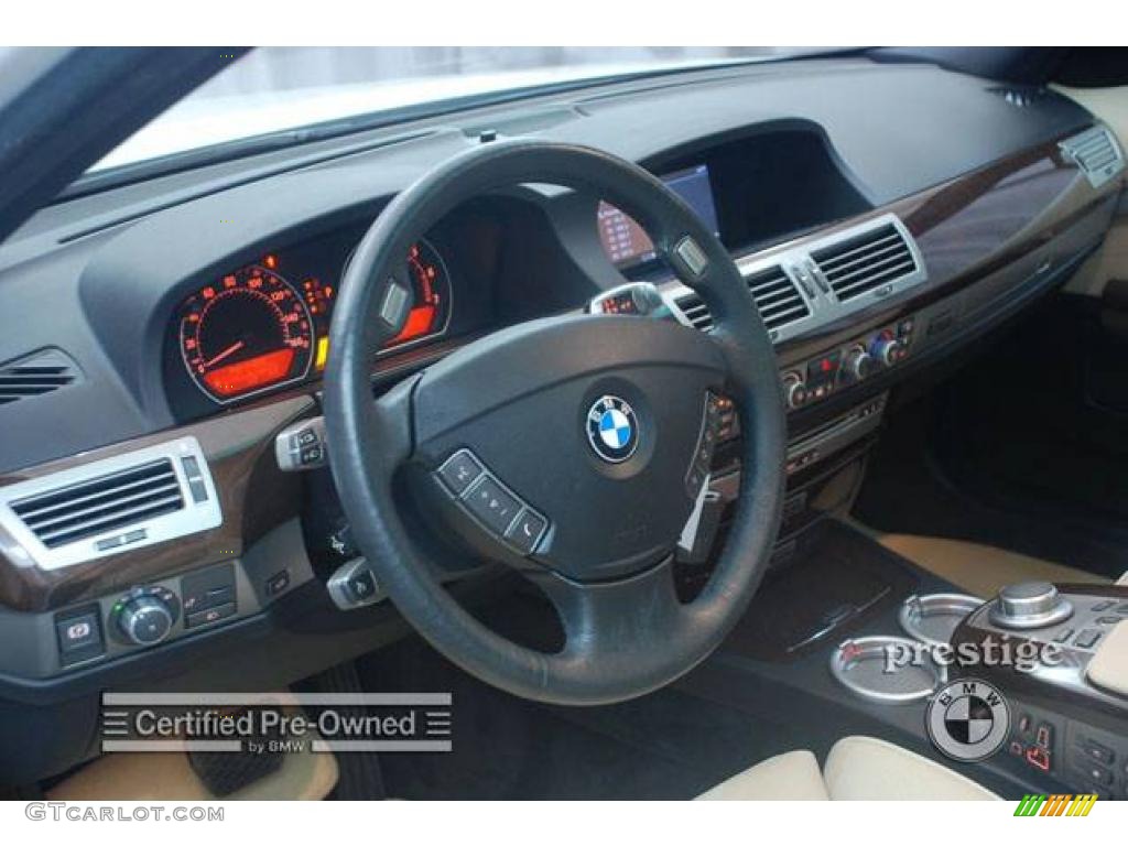 2007 7 Series 750Li Sedan - Alpine White / Cream Beige photo #14