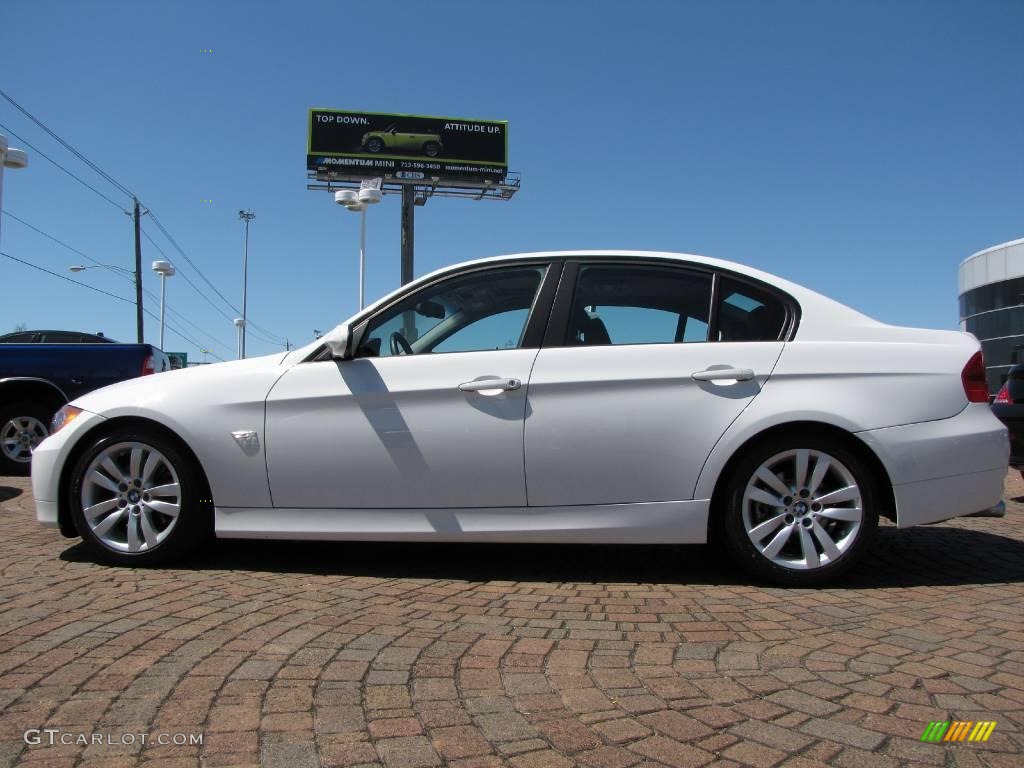 2008 3 Series 328i Sedan - Alpine White / Black photo #2