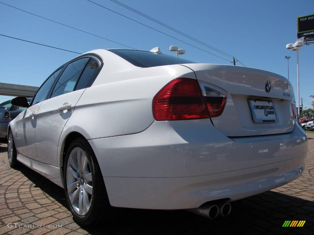 2008 3 Series 328i Sedan - Alpine White / Black photo #3