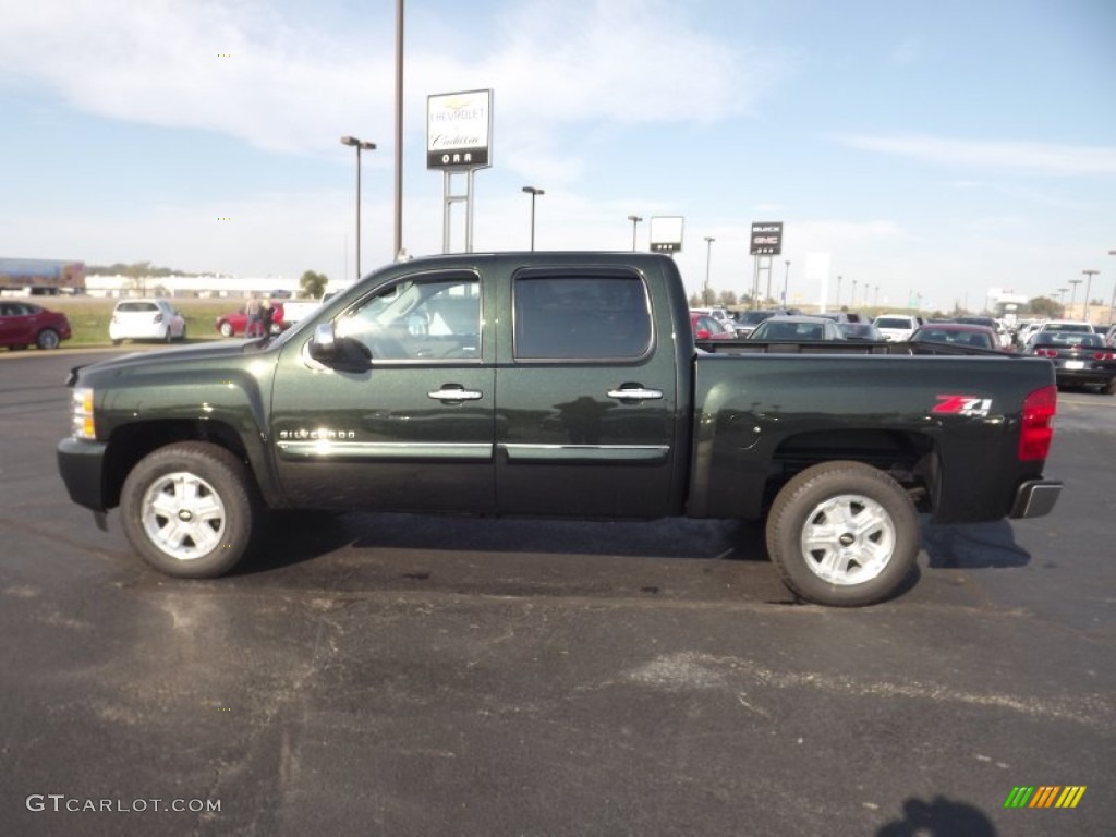 2013 Silverado 1500 LTZ Crew Cab 4x4 - Fairway Metallic / Light Cashmere/Dark Cashmere photo #8