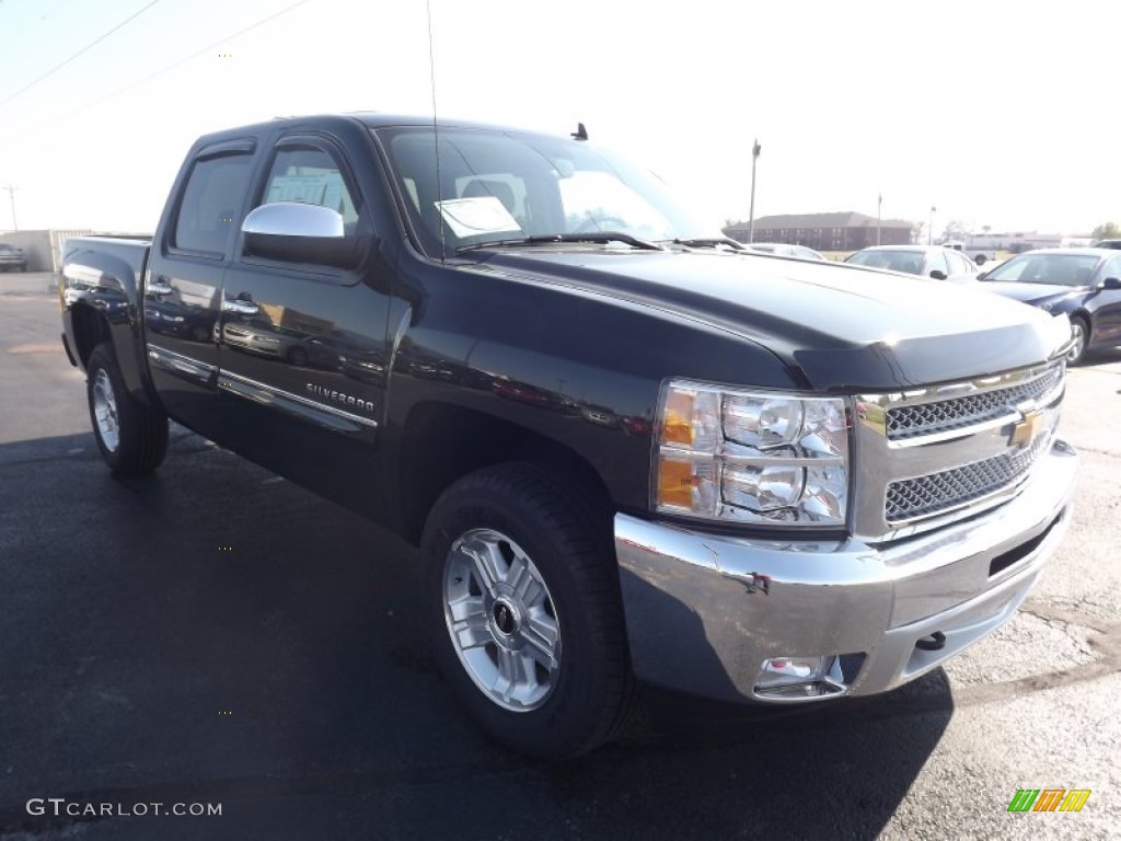 2013 Silverado 1500 LT Crew Cab 4x4 - Fairway Metallic / Light Cashmere/Dark Cashmere photo #3