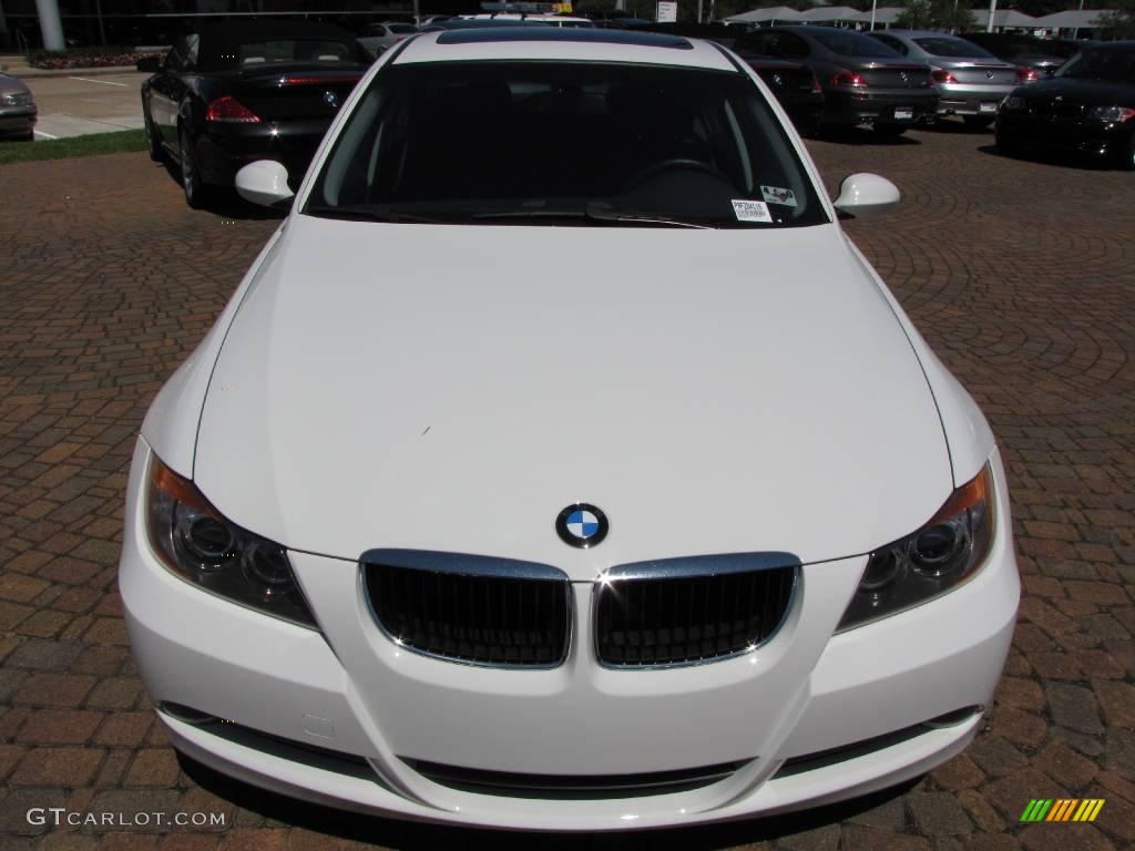 2008 3 Series 328i Sedan - Alpine White / Black photo #16