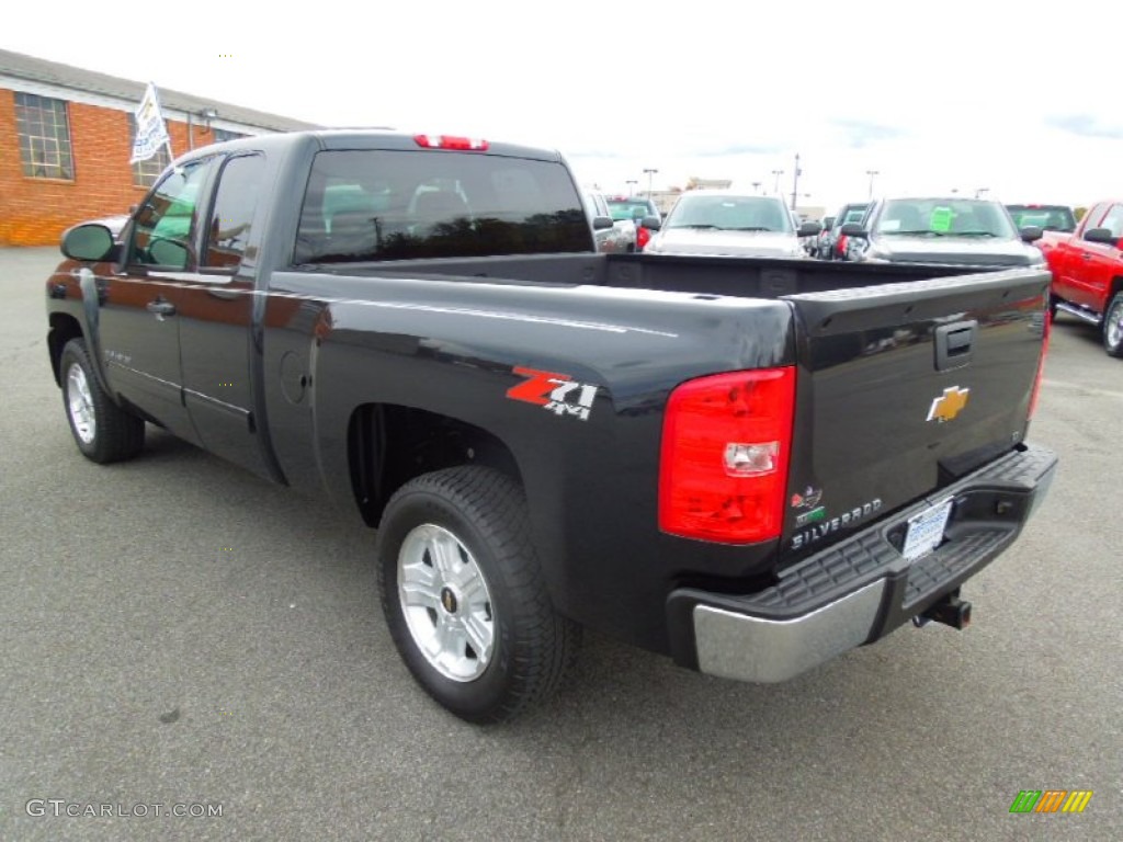 2010 Silverado 1500 LT Extended Cab 4x4 - Black Granite Metallic / Light Titanium/Ebony photo #4