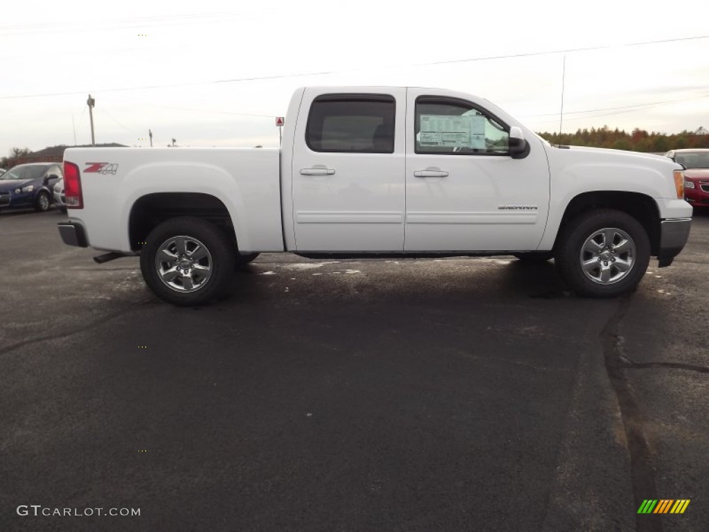 Summit White 2013 GMC Sierra 1500 SLT Crew Cab 4x4 Exterior Photo #72924943