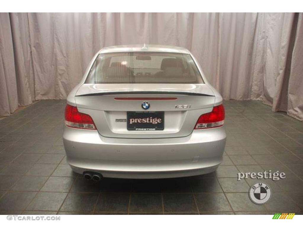 2009 1 Series 128i Coupe - Titanium Silver Metallic / Black photo #2