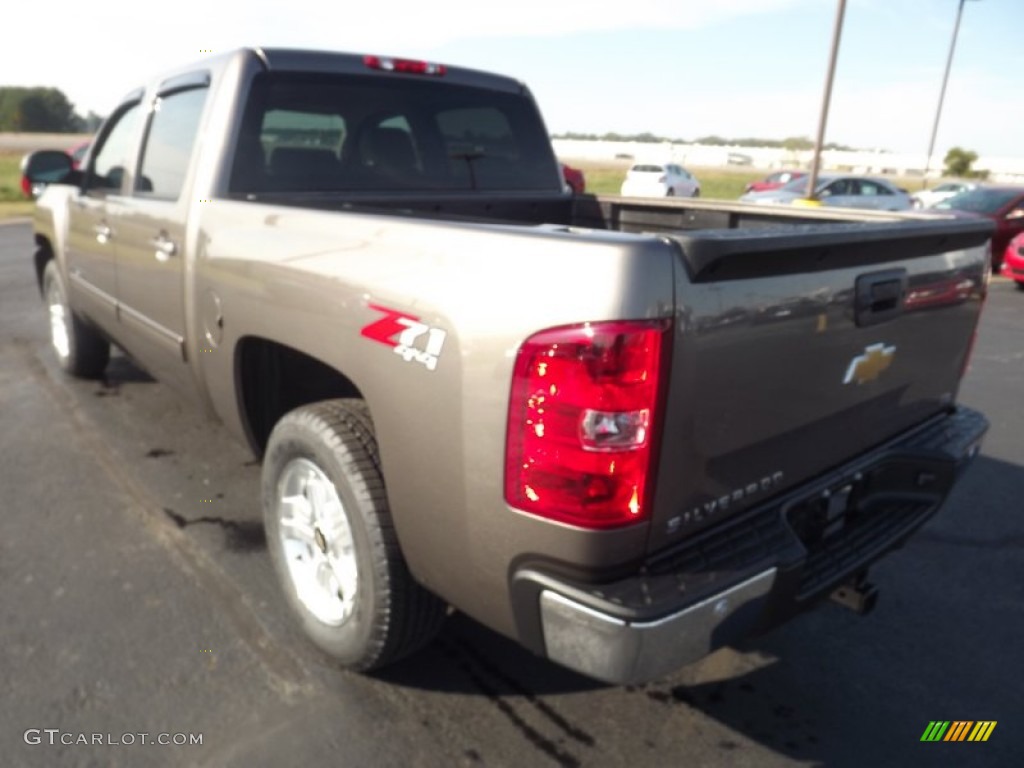 2013 Silverado 1500 LTZ Crew Cab 4x4 - Mocha Steel Metallic / Light Cashmere/Dark Cashmere photo #7