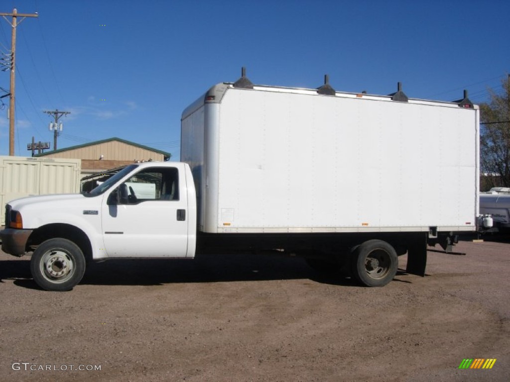 2000 F450 Super Duty XL Regular Cab Moving Truck - Oxford White / Medium Graphite photo #6