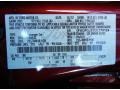 RR: Ruby Red 2013 Ford Focus Titanium Sedan Color Code