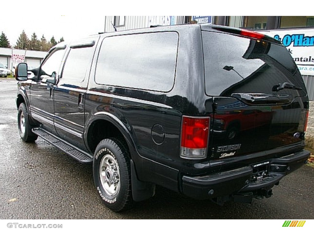 2004 Excursion Limited 4x4 - Black / Medium Parchment photo #8