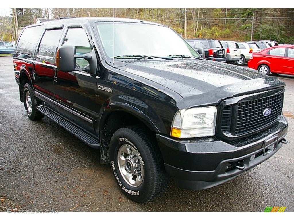 2004 Excursion Limited 4x4 - Black / Medium Parchment photo #12