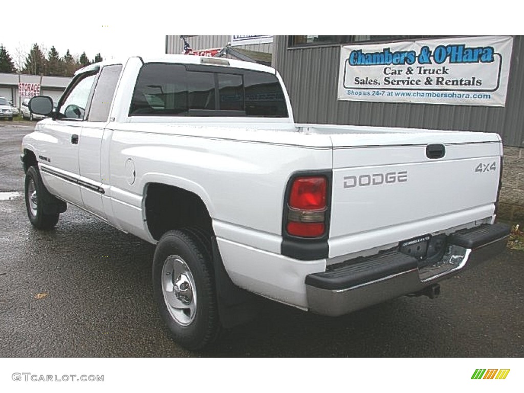 2001 Ram 1500 ST Club Cab 4x4 - Bright White / Agate photo #5