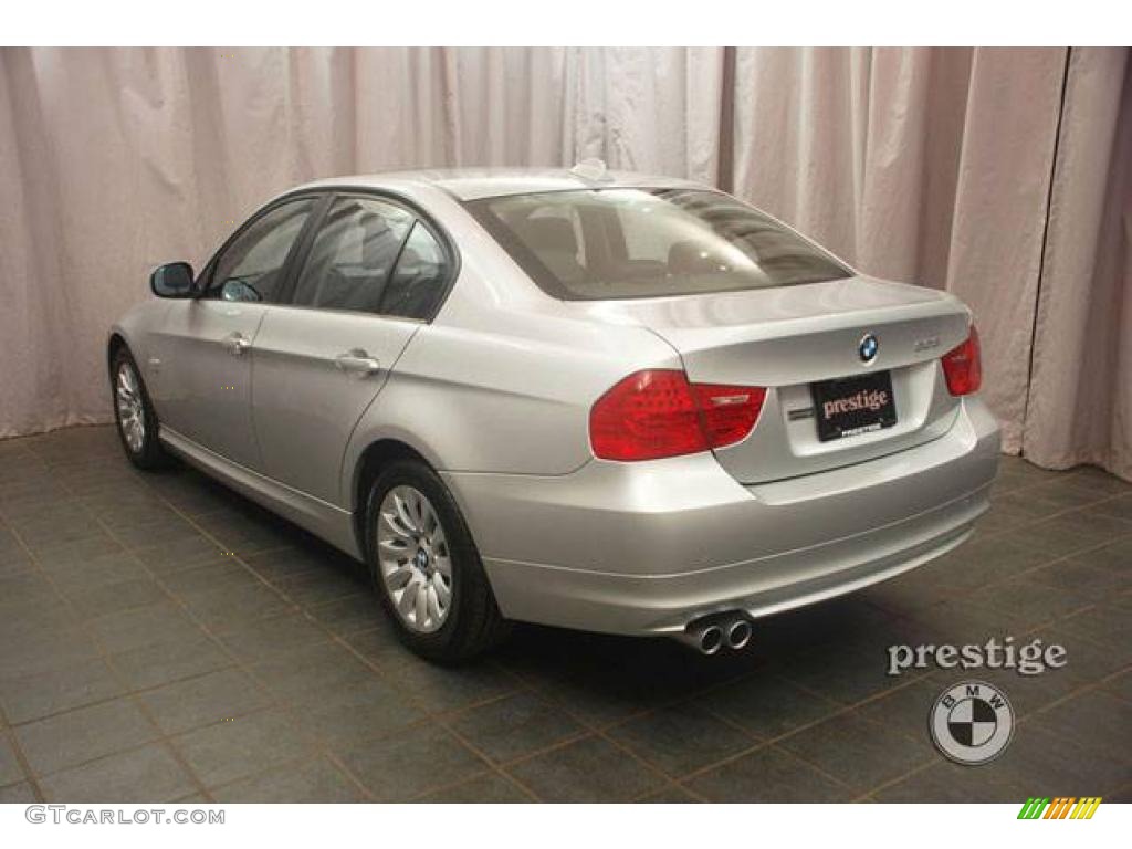 2009 3 Series 328xi Sedan - Titanium Silver Metallic / Black photo #3