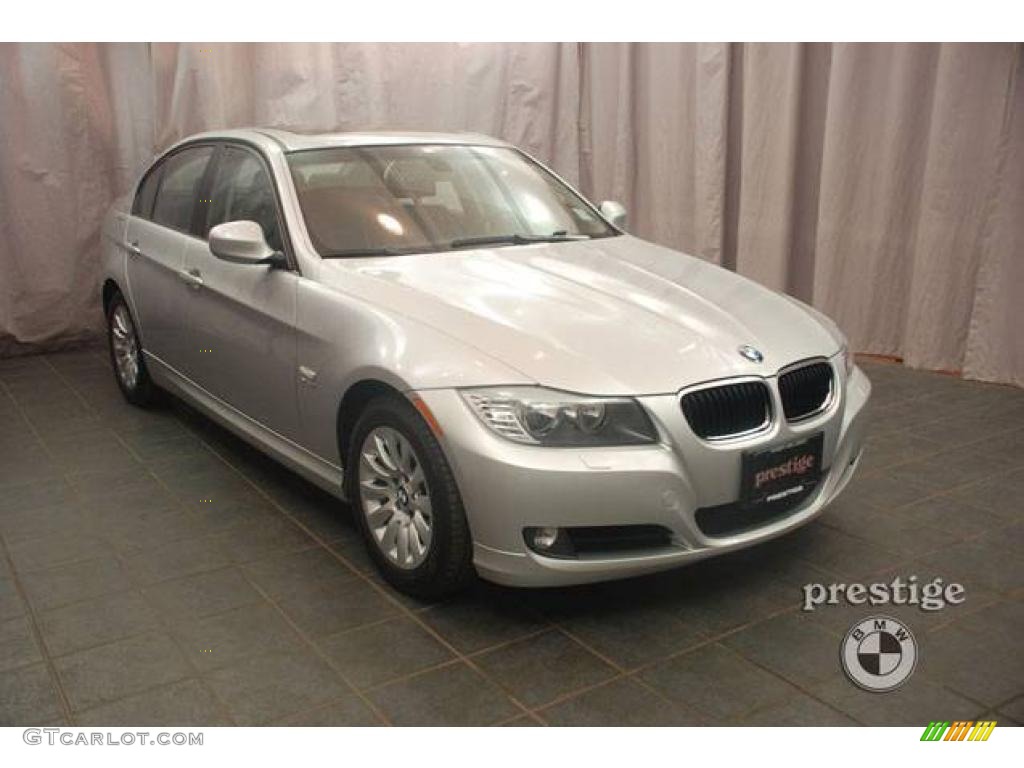 2009 3 Series 328xi Sedan - Titanium Silver Metallic / Black photo #7