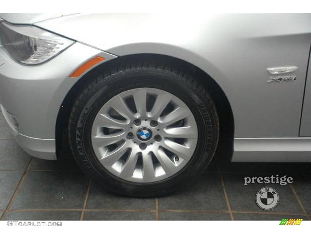 2009 3 Series 328xi Sedan - Titanium Silver Metallic / Black photo #8
