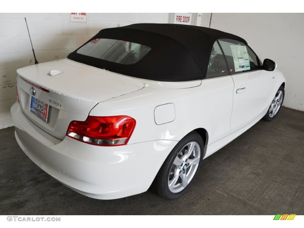 2013 1 Series 128i Convertible - Alpine White / Black photo #4