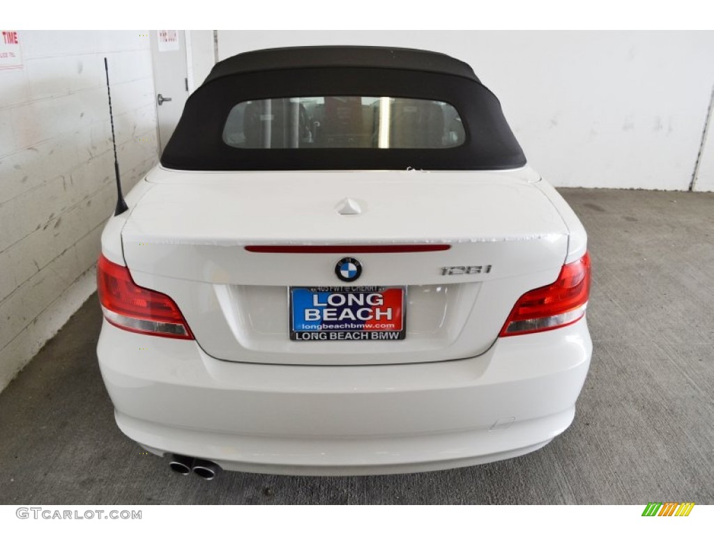 2013 1 Series 128i Convertible - Alpine White / Black photo #5