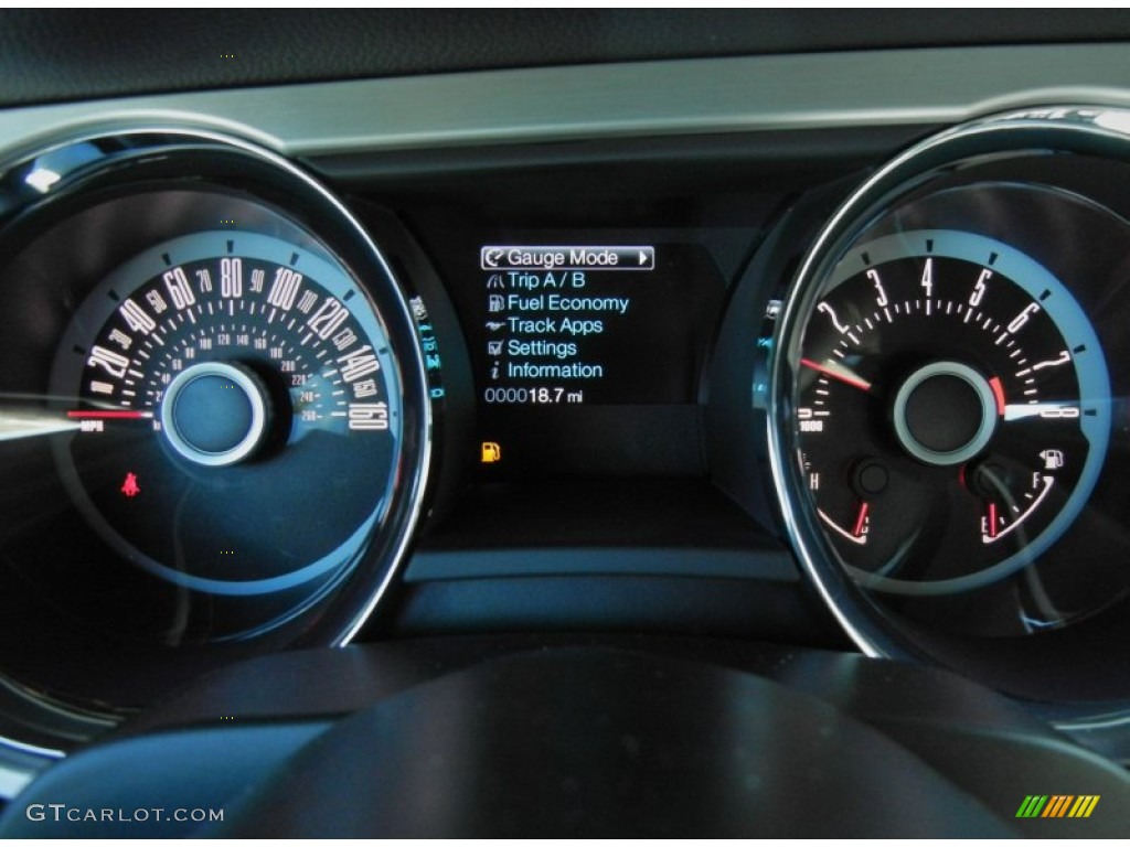 2013 Ford Mustang V6 Mustang Club of America Edition Convertible Gauges Photo #72929194