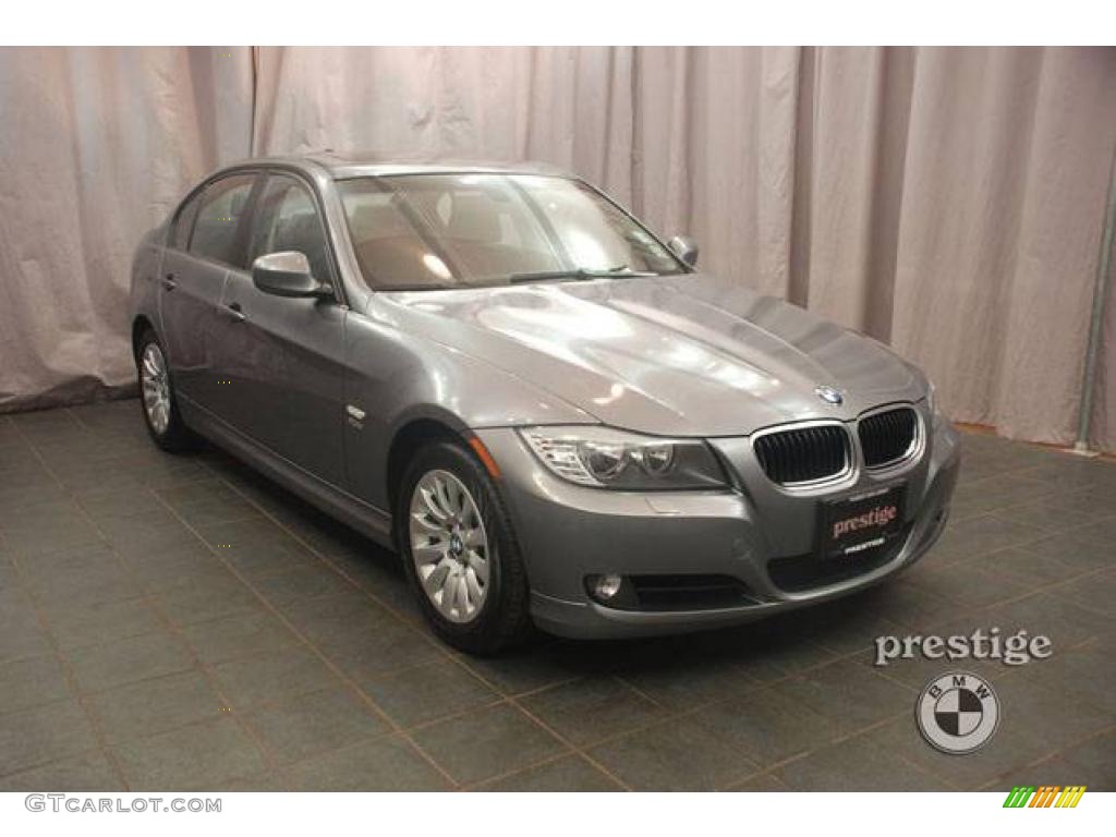 2009 3 Series 328xi Sedan - Space Grey Metallic / Black photo #7