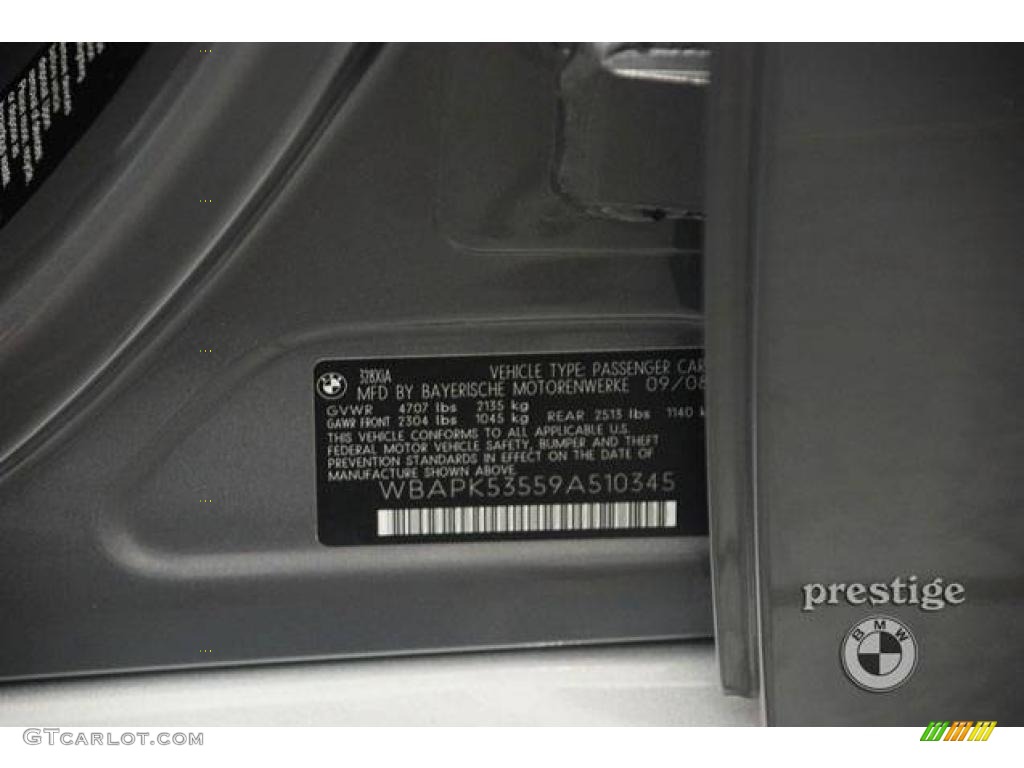 2009 3 Series 328xi Sedan - Space Grey Metallic / Black photo #10