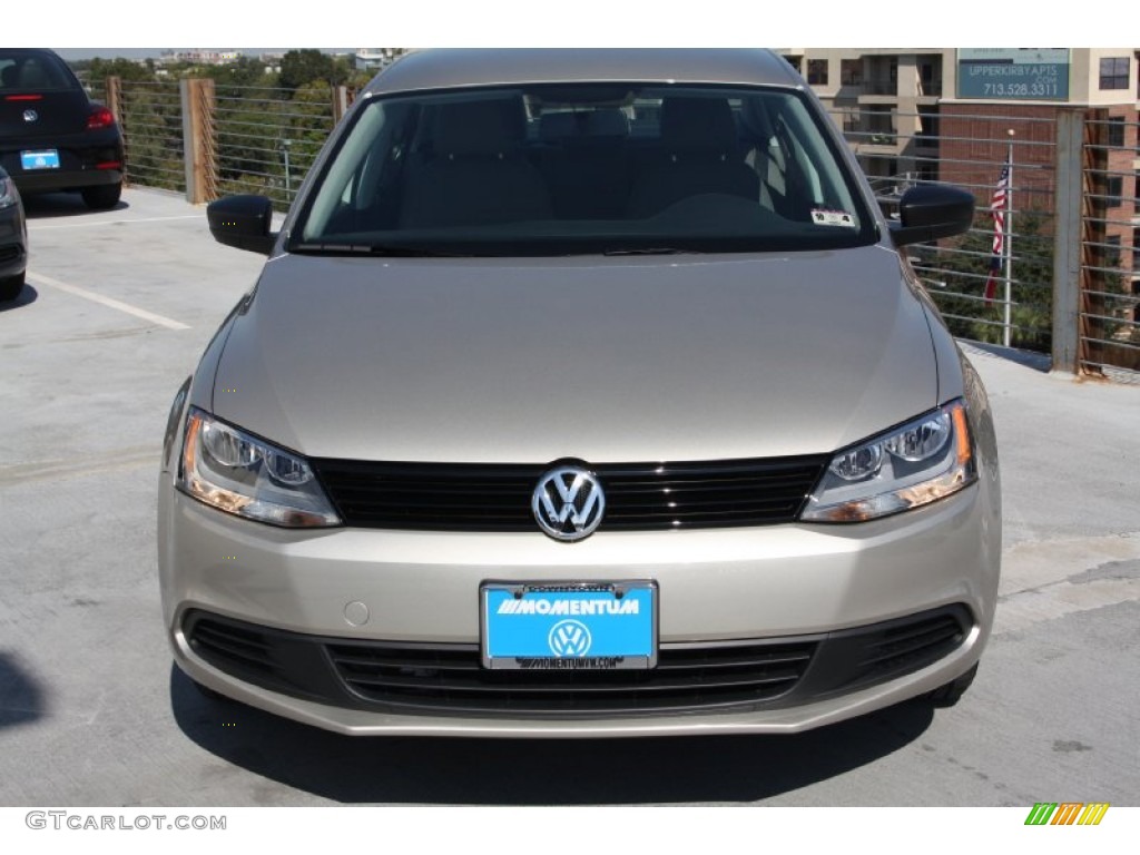 2013 Jetta S Sedan - Moonrock Silver Metallic / Latte Macchiato photo #2