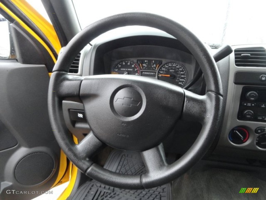 2004 Colorado LS Extended Cab - Yellow / Medium Dark Pewter photo #3