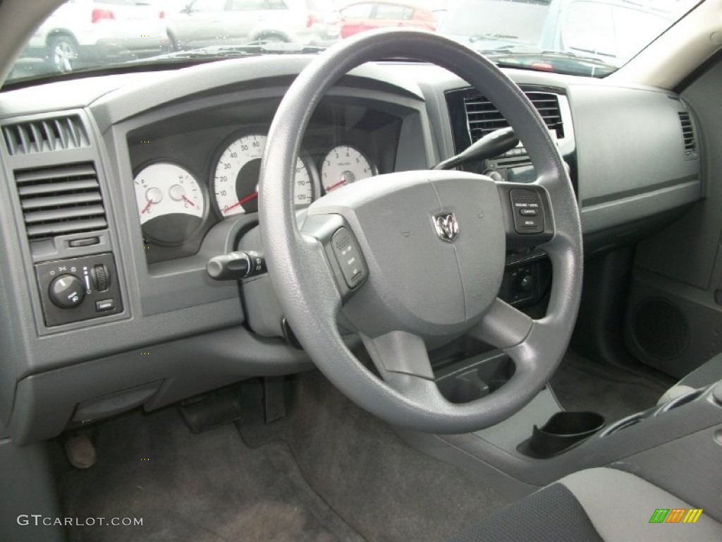 2006 Dodge Dakota Night Runner Club Cab 4x4 Medium Slate Gray Dashboard Photo #72931233