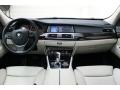Ivory White/Black Nappa Leather Dashboard Photo for 2010 BMW 5 Series #72931331