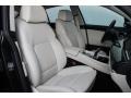 2010 BMW 5 Series Ivory White/Black Nappa Leather Interior Front Seat Photo