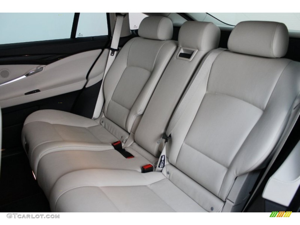 Ivory White/Black Nappa Leather Interior 2010 BMW 5 Series 535i Gran Turismo Photo #72931447