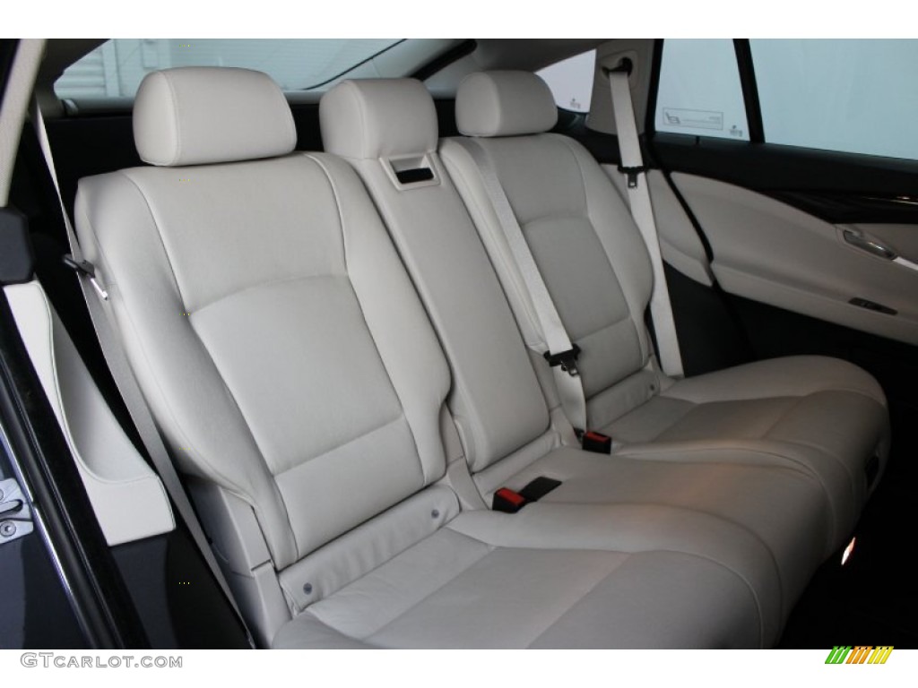 Ivory White/Black Nappa Leather Interior 2010 BMW 5 Series 535i Gran Turismo Photo #72931468